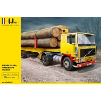 Heller 81704 Volvo F12-20 And Timber Semi Trailer (1:32)