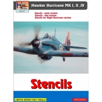Hawker Hurricane stencils (set for 3 a/c) [Mk.I Mk.IIb Mk.IIc M.IV night fighter early/late] (1:32)
