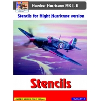 Hurricane Night Fighter (Mk.I&II) stencils (set for 4 a/c) (1:48)