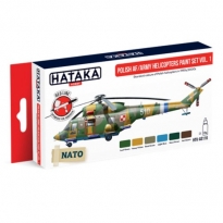 Polish AF / Army Helicopters paint set vol. 1 (6 x 17 ml.)