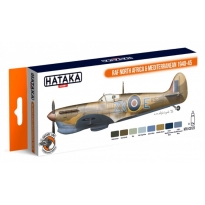 Hataka CS123 ORANGE LINE – RAF North Africa & Mediterranean 1940-45 Paint Set (8 x 17 ml.)