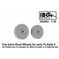 IBG 35U003 One piece road wheels for Pz.II a1/a2/a3/b kit (3d  printed) (1:35)