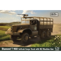 IBG 72084 Diamond T 968 Softcab Cargo Truck with M2 Machine Gun (1:72)