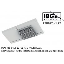 IBG 72U027 PZL 37 Łoś A / A bis Radiators - 3d Printed set for the IBG Models 72511, 72512 and 72513 kits (1:72)