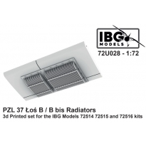 IBG 72U028 PZL 37 Łoś B / B bis Radiators - 3d Printed set for the IBG Models 72514, 72515 and 72516 kits (1:72)