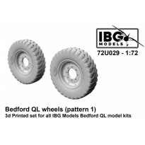 IBG 72U029 Bedford QL Wheels (Pattern 1) - 3d printed (1:72)
