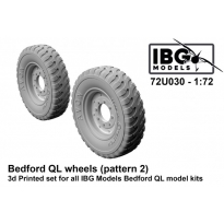 IBG 72U030 Bedford QL Wheels (Pattern 2) - 3d printed (1:72)