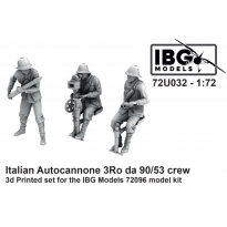 IBG 72U032 Italian Autocannone 3Ro da 90/53 crew Truck Driver 3d Printed set for the IBG Models  72096 model kit (1:72)