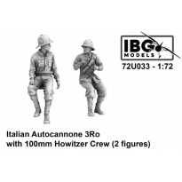 IBG 72U033 Italian Autocannone 3Ro with 100mm Howitzer Crew (3d printed set - 2 figures) (1:72)