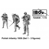IBG 72U039 Polish Infantry 1939 Set 1 (3d printed - 3 figures) (1:72)