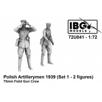 IBG 72U041 Polish Artillerymen - 75mm Field Gun Crew Set 1 (3d printed - 2 figures) (1:72)