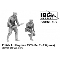 IBG 72U042 Polish Artillerymen - 75mm Field Gun Crew Set 2 (3d printed - 2 figures) (1:72)