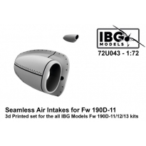 IBG 72U043 Seamless Air Intakes for Fw 190D-11/12/13 (1:72)