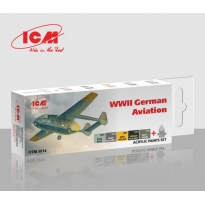 ICM 3014 Acrylic paint set WWII German Aviation (6 x 12 ml.)