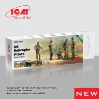 ICM 3023 Acrylic Paint Set for US Helicopter Pilots (Vietnam War) (6×12 ml)