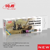 ICM 3032 Acrylic paint set for WWII German tank crew (6 x 12 ml.)