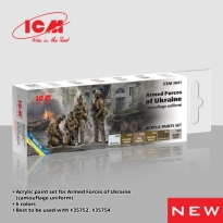 ICM 3041 Acrylic paint set for Armed Forces of Ukraine (6 x 12 ml.)
