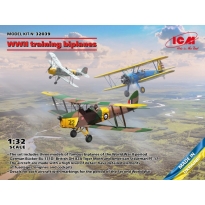 ICM 32039 WWII training biplanes Bücker Bü 131D, DH.82A Tiger Moth, Stearman PT-17 (1:32)