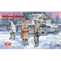 ICM 35051 Red Army Infantry (1939-1942) 3 figures – (officer, 2 soldiers) (1:35)