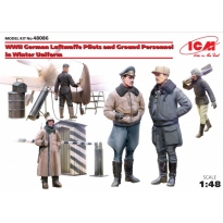 WWII German Luftwaffe Pilots and Ground Perso. in Winter Uniform (1:48)