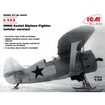 I-153, WWII Soviet Biplane Fighter (winter version) (1:48)