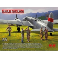 ICM 48197 Ki-21-Ib ‘Sally’ with Japanese Pilots and Ground Personnel (1:48)