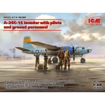 A-26C-15 Invader with pilots and ground personnel (1:48)