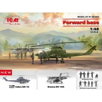 Forward base Cobra AH-1G + Bronco OV-10A with US Pilots & Ground Personnel and US Helicopter Pilots (1:48)