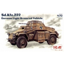 ICM 72411 Sd.Kfz. 222 leichter Panzerspähwagen (2cm) Light Armored Vehicle (1:72)