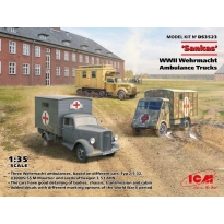 ICM DS3523 Sankas' WWII Wehrmacht Ambulance Trucks (1:35)