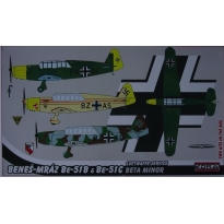 Beneš-Mráz Be-51B & C Luftwaffe - 2  szt.  (1:72)