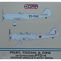 Post, Tooma & Org PTO-4 Estonian aeroklub & Soviet (1:72)