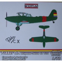 Fokker C.X Hispano-Suiza 12 Ycrs Spanish Rep. Air Force: Konwersja (1:72(