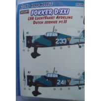 Fokker D.XXI Mercury - Dutch service part II: Konwersja (1:72(