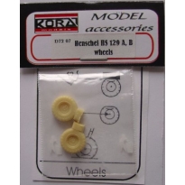 Hs 129A,B wheels - koła (1:72)