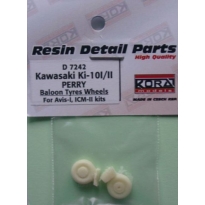 Kawasaki Ki-10-I/II baloon tyres wheels - koła (1:72)