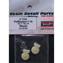 Polikarpov I-16 Tip 5 - Tip 29 wheels for all kits - koła (1:72)