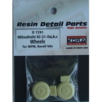 Mitsubishi Ki-21-IIa,b,c wheels for MPM, Revell kit - koła(1:72)