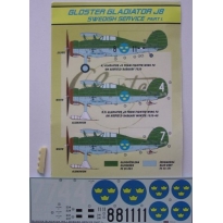 Gloster Gladiator J 6 Swedish I + boule (1:48)