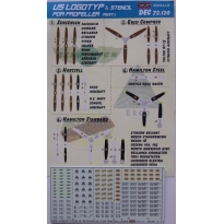 US Logotyp and stencils for propellers Part I. (1:72)