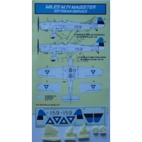 Miles M.14A Magister Estonian + early rudder +undercariage (1:72)