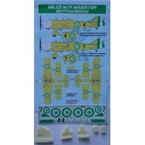 Miles M.14A Magister Egypt + early rudder + undercariage (1:72)