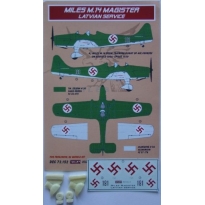 Miles M.14A Magister Latvian + undercariage (1:72)