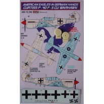 Curtiss P-40F-5-CU Warhawk Luftwaffe + kola (1:72)