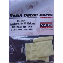R4M Orkan  with racks for He-162A (1:48)