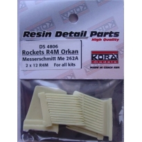 R4M Orkan with racks for Me-262A  2x12 rockets (1:48)