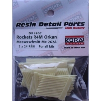 R4M Orkan with racks for Me-262A 2x24 rockets (1:48)