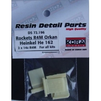 R4M Orkan  with racks for He-162A (1:72)