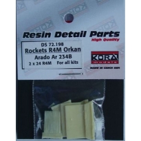 R4M Orkan  with racks for Ar-234B 2x 24 rockets (1:72)