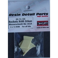 R4M Orkan  with racks for Me-262A 2x 12 rockets (1:72)